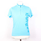 Bicycles Light Blue/Floral Cycling Jersey (Large)