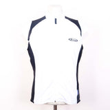 Bicycles White/Black Sleeveless Cycling Jersey (Large)