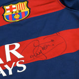 Barcelona Home Signed Jersey 2015/16 (Age 13-14 Youth)