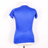 Kwaliteits Navy Pin Stripe Cycling Jersey (Small)