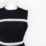 Pop Boutique 60's Style Circle Pocket Dress (Black)