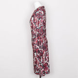 Pop Boutique 60's Paisley Patterned Jersey Dress (Red)
