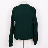 Relco London Waffle Knit Cardigan - Green