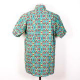 Relco London Green/Red Patterned Shirt