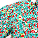 Relco London Green/Red Patterned Shirt
