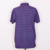 Relco London Printed Polo Shirt - Burgundy
