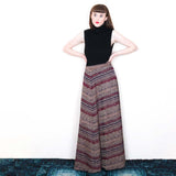 English Lady Sparkly Maxi Skirt - 70's Vintage (Waist 28")