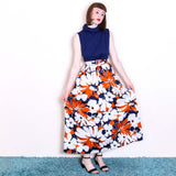 D L Barron Long Dress - 70's Vintage (Size 12/14)