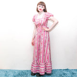 Gypsy Long Dress - 70's Vintage (Size 8)