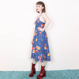 Lee Bender Cross Back Strap Dress - 70's Vintage (Size 6)