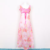Miss Parisienne Thin Velvet Dress - 70's Vintage (Size 8)