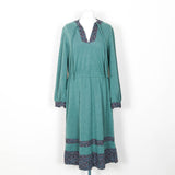 Selfridges London V-Neck Dress - 70's Vintage (Size 12/14)