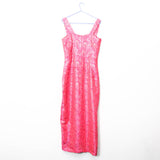 Sparkly Pink Evening Dress - 70's Vintage (Size 8)
