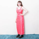 Sparkly Pink Evening Dress - 70's Vintage (Size 8)