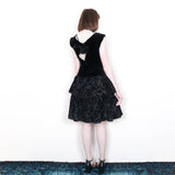 Velvet Cocktail Dress - 80's Vintage (Size 8)