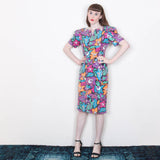 Rimini Sequinned Party Dress - 80's Vintage (Size 8)