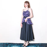 Sixth Sense Tiered Ruffle Belted Dress - 80's Vintage (Size 8)