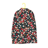 Multi Apple Pattern Crimplene Blouse - 70's Vintage (Size 8/10)